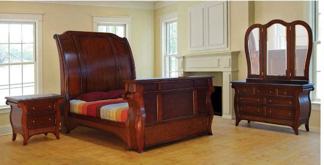 Woodline Bed Set Wooden Furniture
